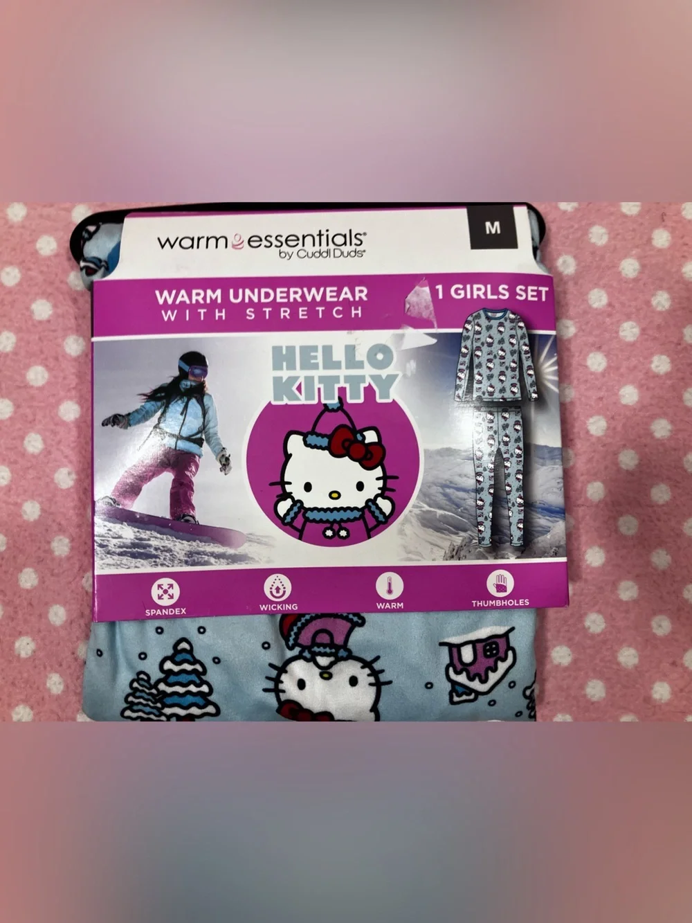 Hello Kitty Warm Underwear Girls M